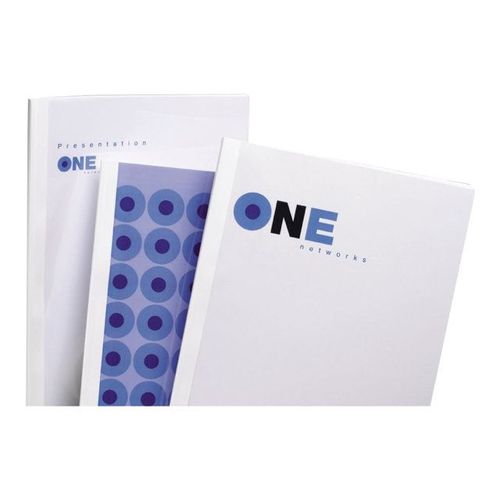 GBC Standard - 25 mm - A4 (210 x 297 mm) - 240 feuilles - 150 micromètres blanc - 240 g/m² - 50 unités couverture à reliure thermique