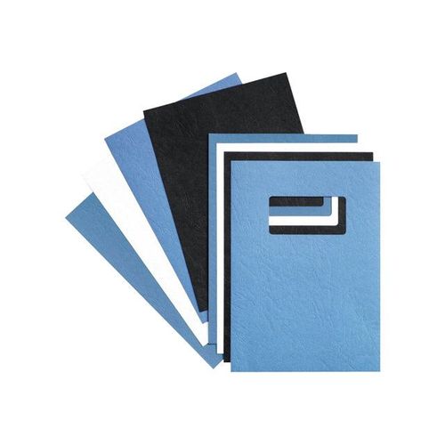 GBC LeatherGrain - A4 (210 x 297 mm) - bleu royal - 250 g/m² - 50 unités couverture à reliure