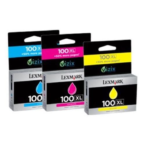 Lexmark Cartridge No. 100XL - À rendement élevé - magenta - original - blister avec alarme acoustique / électromagnétique - cartouche d'encre LRP - pour Lexmark Prevail Pro704, Value Ink Prevail...