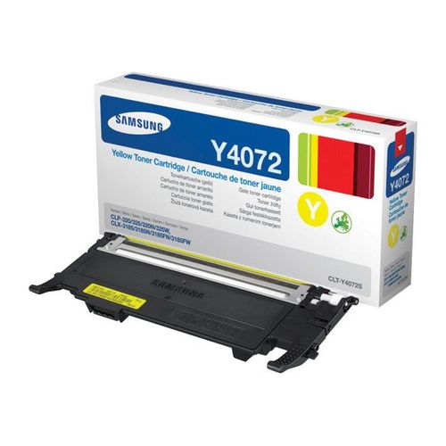Samsung CLT-Y4072S - Jaune - originale - cartouche de toner - pour CLP-320, 320N, 325, 325W; CLX-3185, 3185FN, 3185FW, 3185N