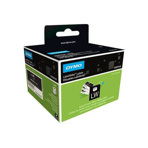 DYMO - Badges nominatifs / cartes de rendez-vous non adhésifs - - pour DYMO LabelWriter