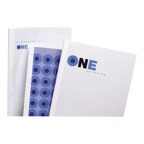 GBC Standard - 1.5 mm - A4 (210 x 297 mm) - 15 feuilles - 150 micromètres blanc - 240 g/m² - 100 unités couverture à reliure thermique
