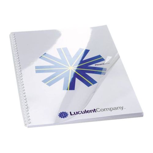 GBC HiClear - A4 (210 x 297 mm) - 200 micromètres clair - 100 unités couverture à reliure PVC