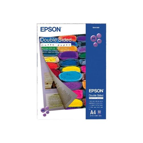 Epson Double-Sided Matte Paper - Papier mat double face - A4 (210 x 297 mm) - 178 g/m² - 50 feuille(s) - pour Expression Home XP-245, 342, 442; Expression Premium XP-540; SureColor P800