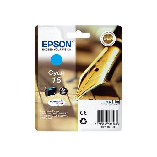 Epson 16 - 3.1 ml - cyan - originale - cartouche d'encre - pour WorkForce WF-2010, 2510, 2520, 2530, 2540, 2630, 2650, 2660, 2750, 2760