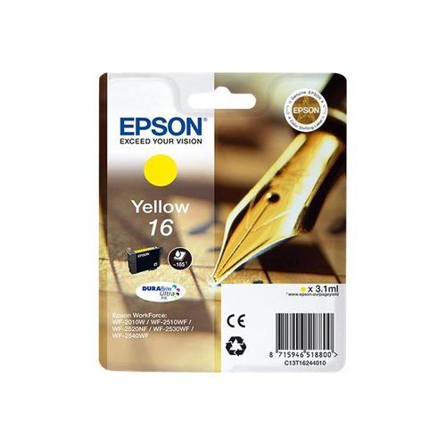 Epson 16 - 3.1 ml - jaune - originale - cartouche d'encre - pour WorkForce WF-2010, 2510, 2520, 2530, 2540, 2630, 2650, 2660, 2750, 2760