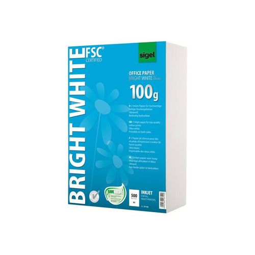 Sigel Office Paper IP150 - Papier mat double face - blanc brillant - A4 (210 x 297 mm) - 100 g/m² - 500 feuille(s)