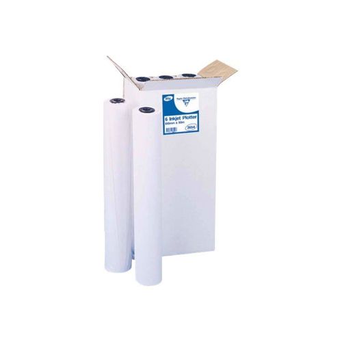 Exacompta - Papier Ordinaire - Blanc - Rouleau (91,4 Cm X 45 M) - 90 G/M² - 6 Rouleau(X)