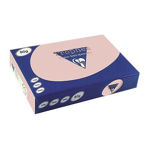 Clairefontaine Trophée - Papier teinté - rose - A4 (210 x 297 mm) - 80 g/m² - 500 feuille(s)