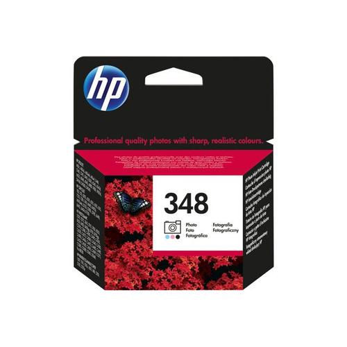 HP 348 - 13 ml - couleur (cyan clair, magenta clair, noir) - originale - cartouche d'impression (photo) - pour Officejet H470, J5730, K7100, K7103; Photosmart C4140, C4150, C4183, C4190, C4480