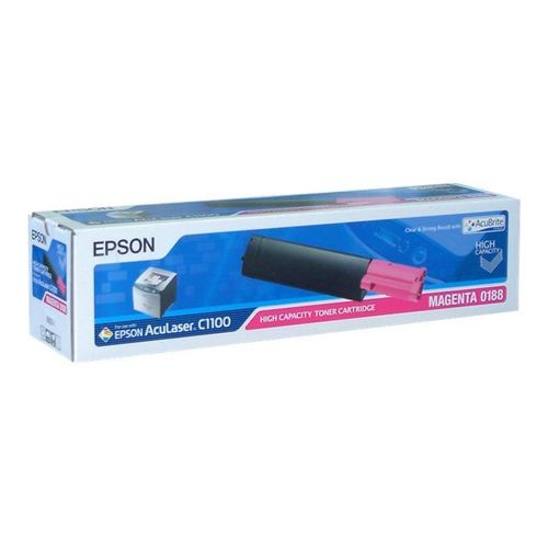 Epson 0188 - Haute capacité - magenta - originale - cartouche de toner - pour AcuLaser C1100, CX11