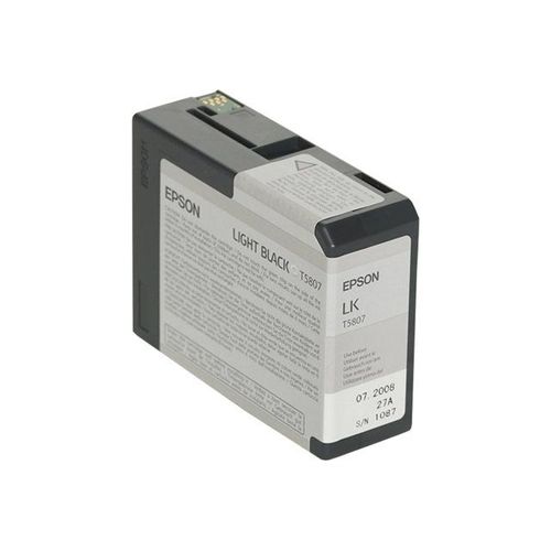 Epson T5807 - 80 ml - noir clair - originale - cartouche d'encre - pour Stylus Pro 3800, Pro 3880