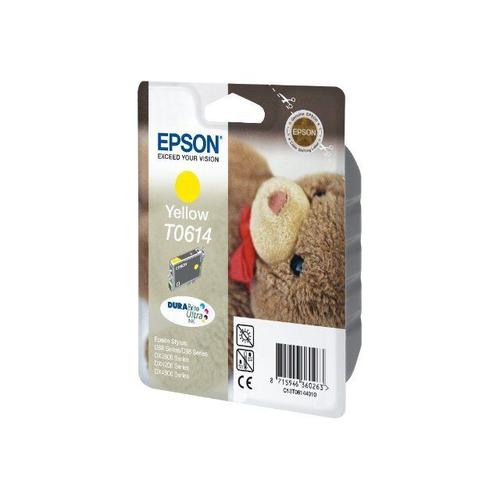 Epson T0614 - 8 ml - jaune - originale - blister - cartouche d'encre - pour Stylus D68, D88, DX3800, DX3850, DX4200, DX4250, DX4800, DX4850