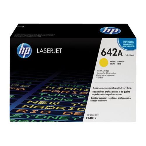 HP 642A - Jaune - originale - LaserJet - cartouche de toner ( CB402A ) - pour Color LaserJet CP4005dn, CP4005n