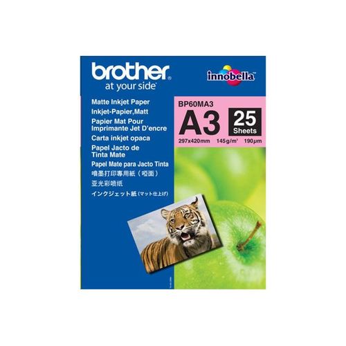Brother BP - Mat - A3 (297 x 420 mm) - 145 g/m² - 25 feuille(s) papier - pour Brother HL-J6000, MFC-J2340, J3540, J3940, J5340, J5630, J6583, J6983, J6995, J6997, J6999