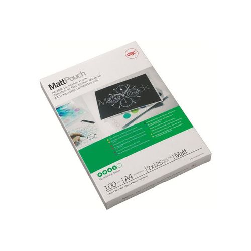 GBC Lam Pouch A4 2X125 mic Matt - Pack de 100 - mat - A4 (210 x 297 mm) pochettes plastifiées