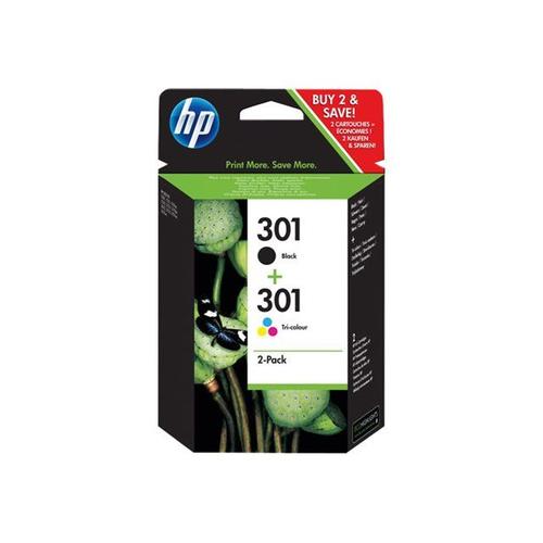 2 Cartouches d'encre compatibles HP 301 XL - CH563EE- HP301- Noir XL