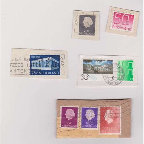 Timbre Lot Pays Bas Nederland Sur Fragments 
