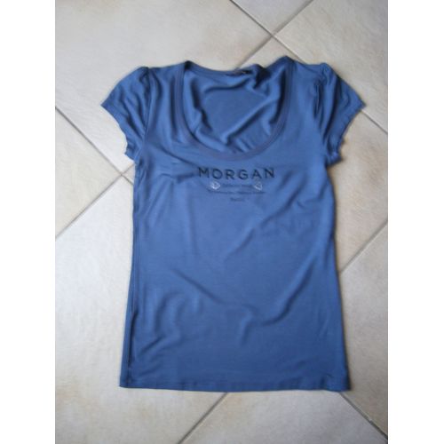 T-Shirt Morgan Coton M Bleu