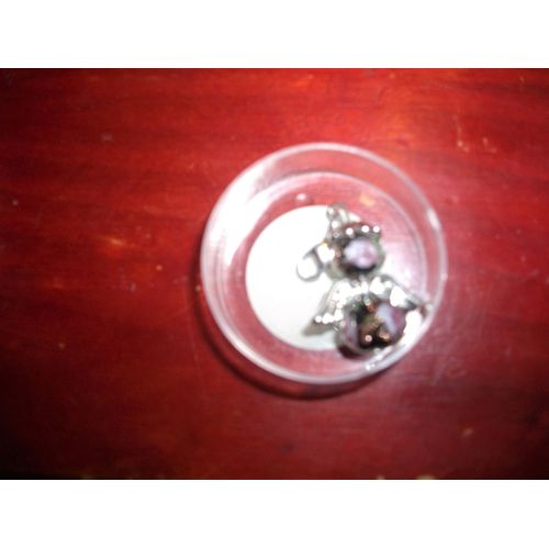 Charm Ange Noir Motif Rose