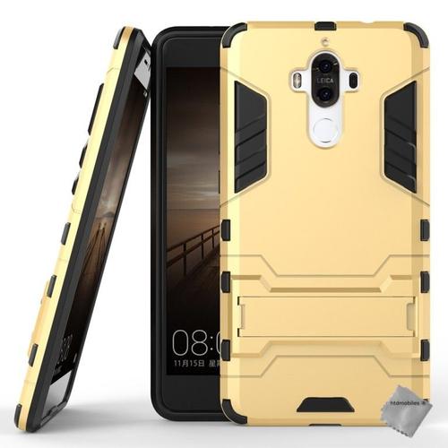 Housse Etui Coque Rigide Anti Choc Pour Huawei Mate 9 + Verre Trempe - Or