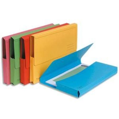 Exacompta Paquet 10 Chemises À Poche Forever En Carte Recyclée 290g. Coloris Assortis Vifs