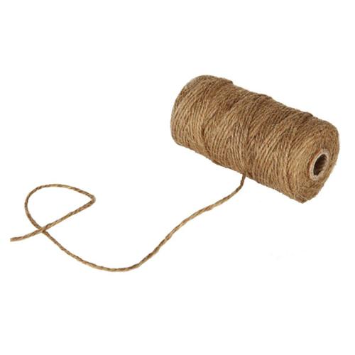 50 m de Guet Wrap Cadeau ruban de corde de chanvre Ficelle Corde Cordon Corde Boule Jaune 