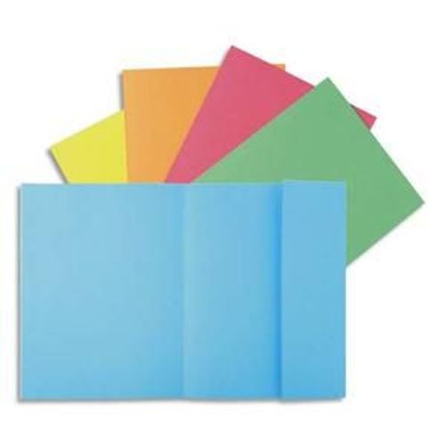 Exacompta Paquet 100 Chemises 1 Rabat Carte 160g Super 180. Coloris Vert Clair