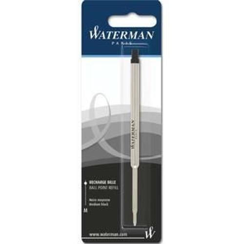 Waterman Blister 1 Recharge Bille Moyenne Coloris Noir