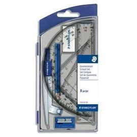 Saedtler Set Scolaire 1 Compas De Précision Avec Attache-Compas Universelle Intégrée + Accessoires