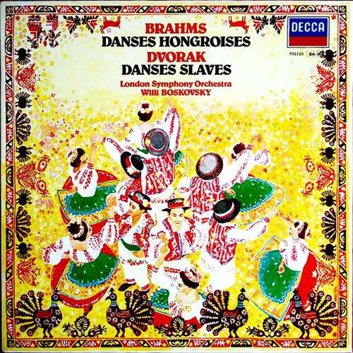 Disque Vinyle Lp 33 Tours - Lp  591110 Brahms : Danses Hongroises - Dvorak : Danses Slaves - London Symphony Orchestra : Willi Boskovsky