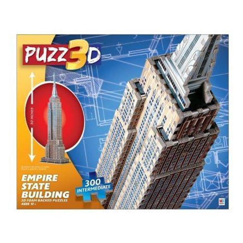 Puzzle 3D Empire State Building 300 Pieces MB Puzz3D - Puzzle Adulte  Monument