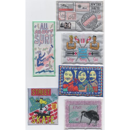 Lot De 6 Écussons Publicitaires Lu.