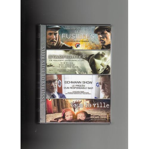 Secrets D'histoire - Coffret 4 Films : Les Fusillés + Starfighter + Sous La Ville + The Eichmann Show - Pack