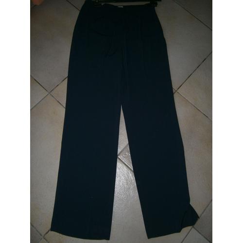 Pantalon Anne Weyburn Cif A 58920323 Polyester 40 Bleu Marine 