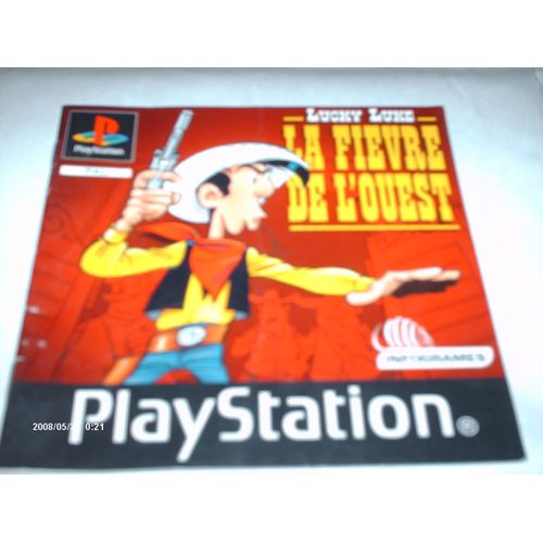 Sony Playstation - Lucky Luke La Fièvre De L'ouest - Livret Mode D'emploi