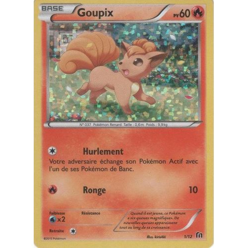 Carte Pokémon "Goupix" Pv60 Holo 1/12