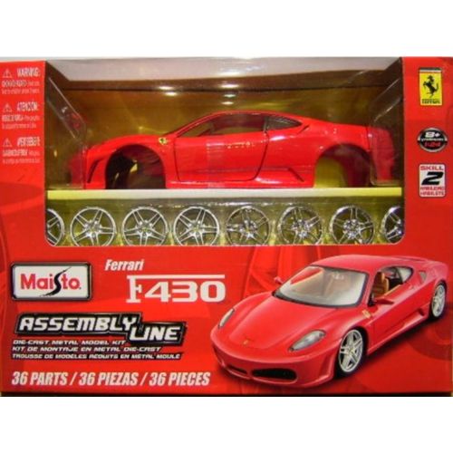 Modèle Réduit À Assembler Ferrari F430  : Collection Assembly Line Echelle 1/24 : Rouge-Maisto