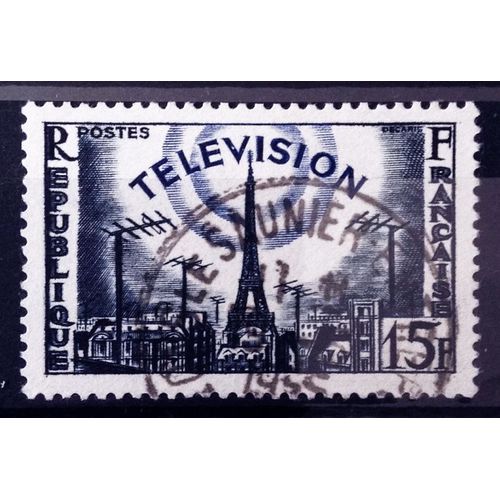 France - Télévision 15f (Joli N° 1022) Oblitération Lons-Le-Saunier - Année 1955 - N13160