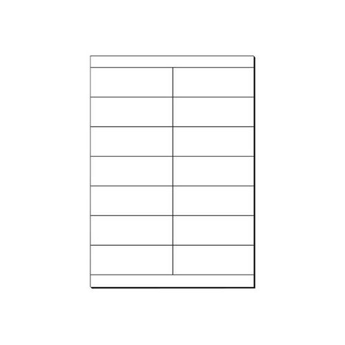 Sigel LP783 - Étiquettes de prix - blanc - 105 x 38 mm - 170 g/m² - 420 unités ( 30 feuille(s) x 14 )