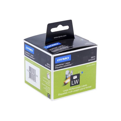 DYMO LabelWriter MultiPurpose - Papier - adhésif permanent - blanc - 54 x 70 mm 320 étiquette(s) (1 rouleau(x) x 320 étiquettes multi-emploi - pour DYMO LabelWriter 310, 315, 320, 330, 400, 450...