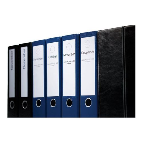 DYMO LabelWriter LAF Labels Large - Noir sur blanc - 59 x 190 mm 110 étiquette(s) (1 rouleau(x) x 110 étiquettes pour classeurs à levier - pour DYMO LabelWriter 310, 315, 320, 330, 400, 450, 4XL...