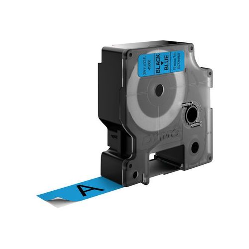 DYMO D1 - Étiquettes - noir sur bleu - Rouleau (1,9 cm x 7 m) 1 rouleau(x) - pour LabelMANAGER; LabelPOINT