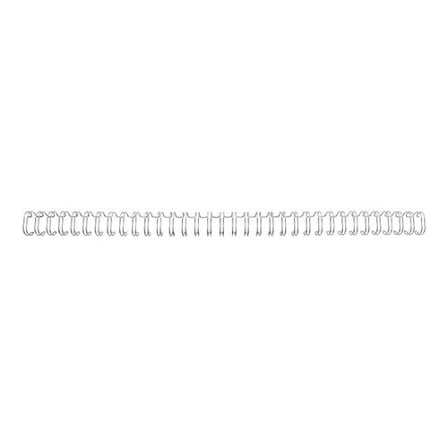 Gbc Wirebind - 6 Mm - 34 Anneaux - A4 (210 X 297 Mm) - 55 Feuilles - Argenté(E) - 100 Unités Spirale De Reliure - Pour Wirebind W20, W25e; Rexel Wb606