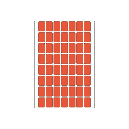 HERMA - Étiquettes adhésives permanentes - rouge - 12 x 18 mm 1792 étiquette(s) ( 32 feuille(s) x 56 )