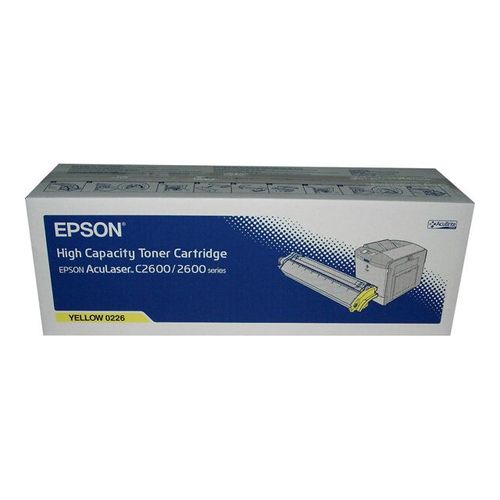 Epson - Haute capacité - jaune - originale - cartouche de toner - pour AcuLaser 2600DN, 2600DTN, 2600N, 2600N+, 2600TN, C2600DN, C2600DTN, C2600N
