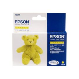 Epson T0614 - 8 ml - jaune - originale - cartouche d'encre - pour Stylus D68, D88, DX3800, DX3850, DX4200, DX4250, DX4800, DX4850