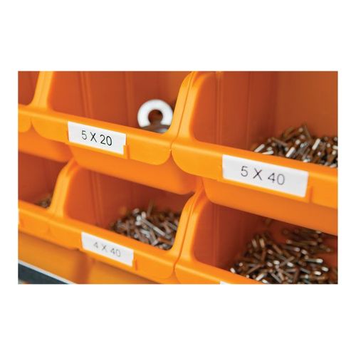 DYMO - Étiquettes en vinyle - blanc - Rouleau (1,2 cm x 5,5 m) 1 rouleau(x) - pour Rhino 4200, 6000, 6000 Hard Case Kit; RhinoPRO 5000, 5000 Hard Case Kit