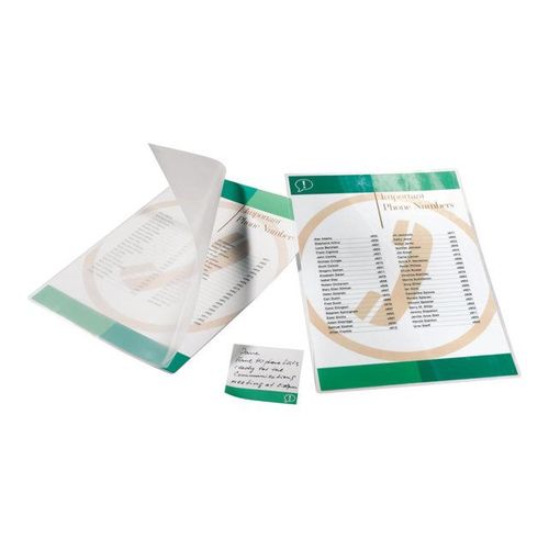 GBC HighSpeed Pouch - 100 microns pack de 100 - brillant - 216 x 303 mm pochettes plastifiées - pour Fusion 1000L A3, 1100L A3, 3000L A3, 3100L A3, 5000L A3, 5100L A3; Inspire A3