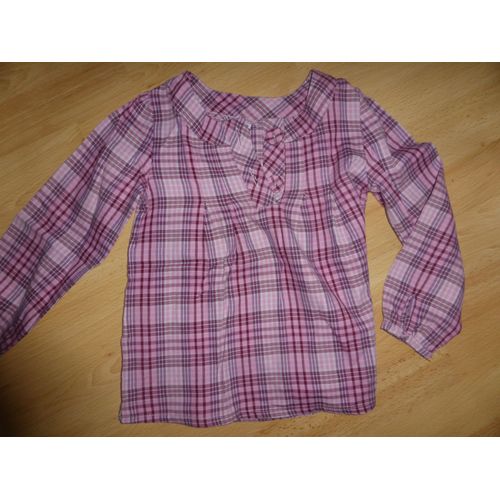 Chemise Pas De Marque Coton 5 Ans Violet